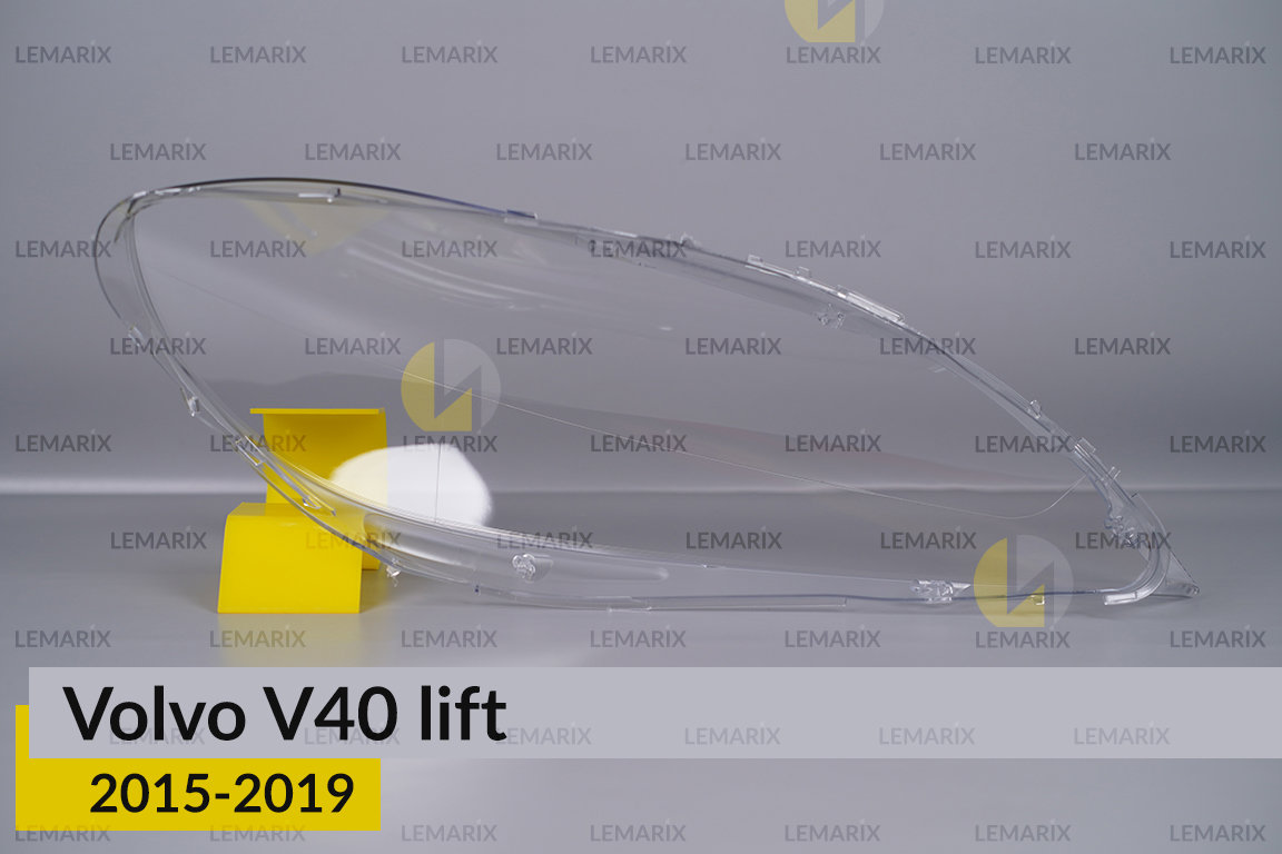 Скло фари Volvo V40 (2015-2019) рест ліве