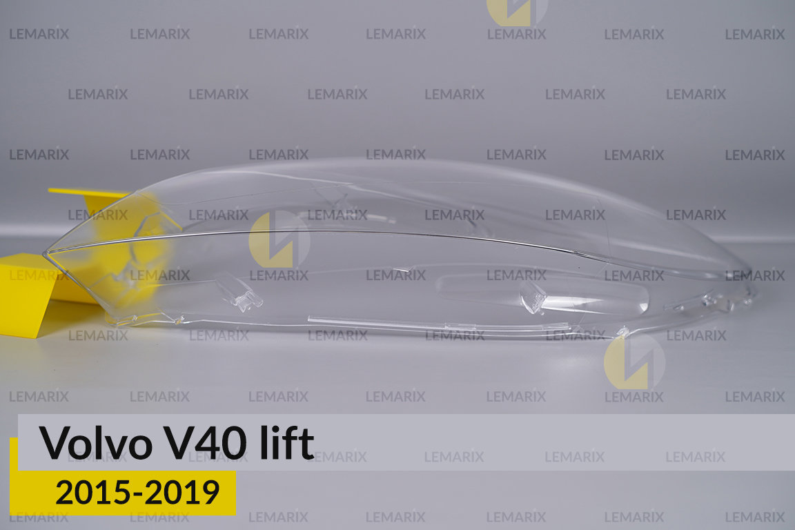 Скло фари Volvo V40 (2015-2019) рест ліве