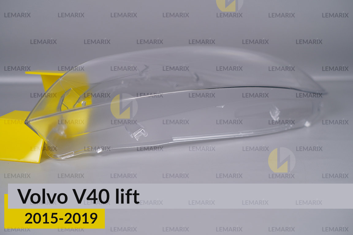 Скло фари Volvo V40 (2015-2019) рест ліве