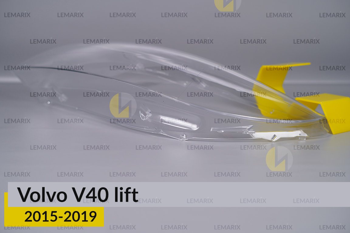 Скло фари Volvo V40 (2015-2019) рест ліве