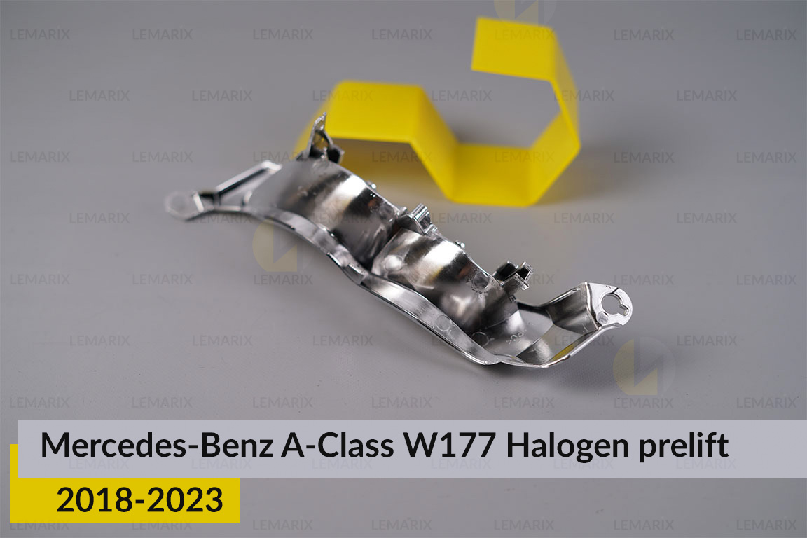 Хромована декоративна маска поворотника Mercedes-Benz A-Class W177 Halogen (2018-2023) дорест ліва