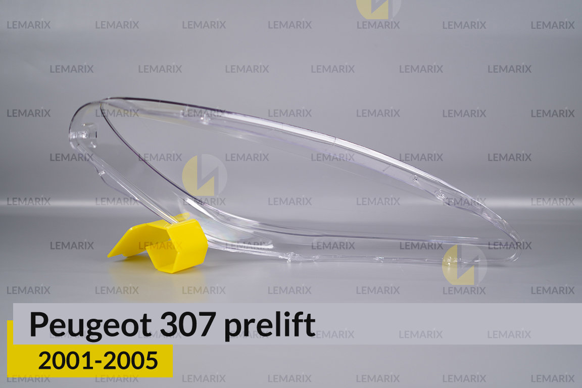 Скло фари Peugeot 307 (2001-2005) дорест ліве