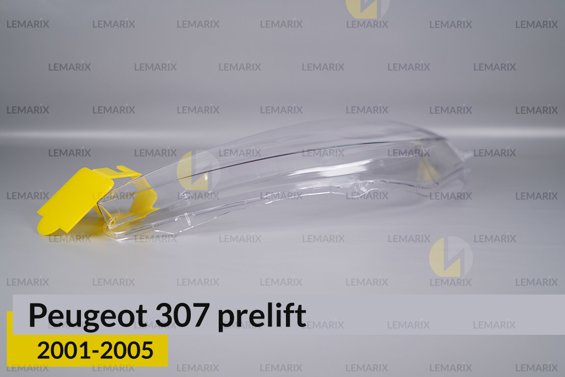 Скло фари Peugeot 307 (2001-2005) дорест ліве