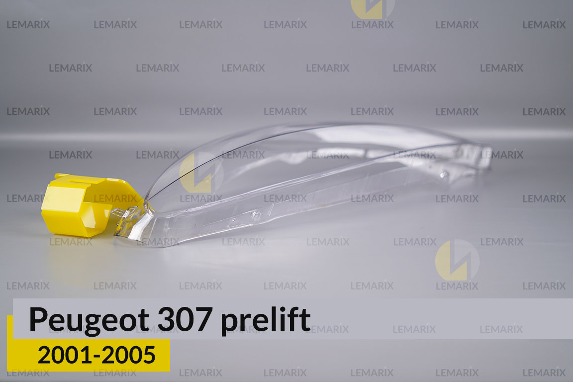 Скло фари Peugeot 307 (2001-2005) дорест ліве