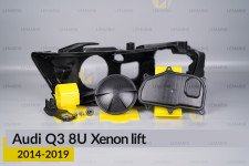 Сервісний комплект корпуса фар Audi Q3 8U Xenon (2014-2019) рест лівий