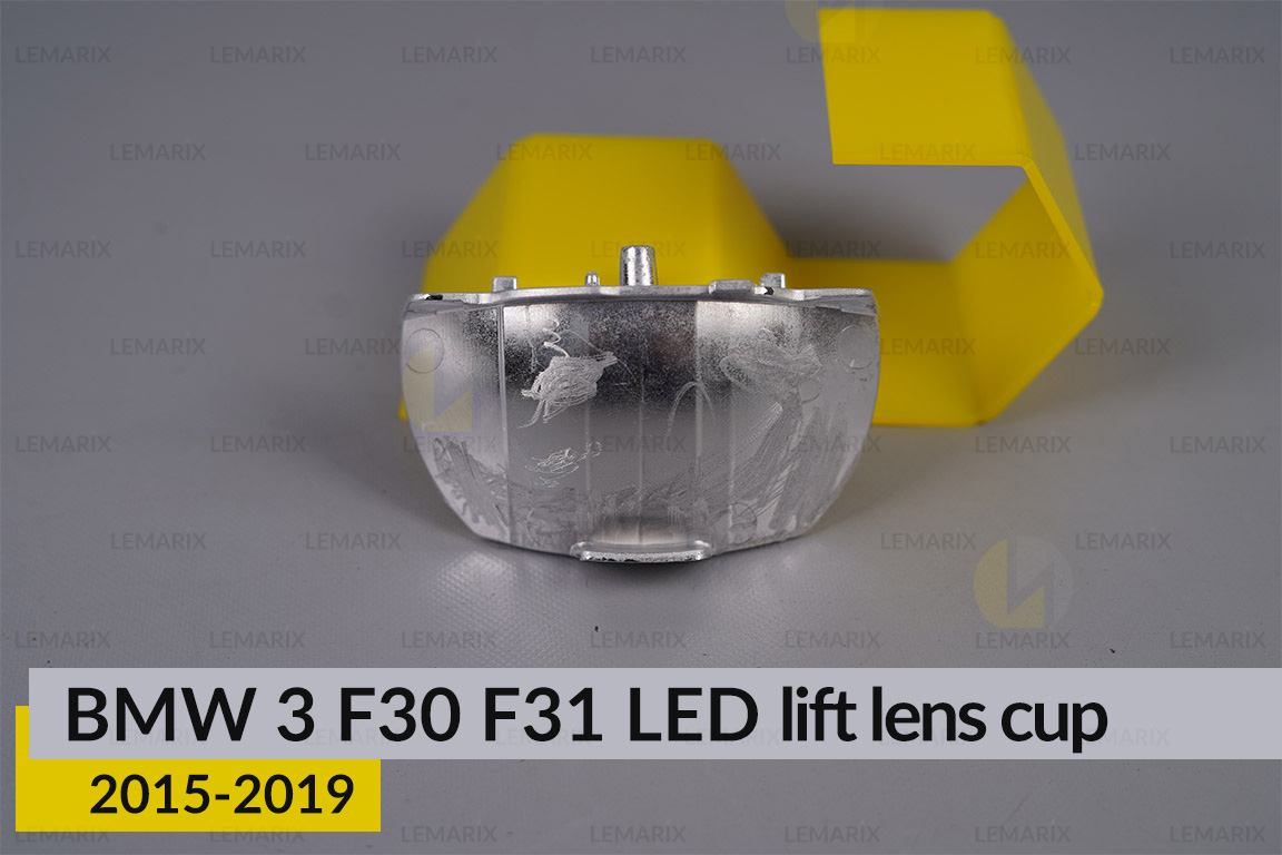 Хромована декоративна чаша велика BMW 3 F30 F31 LED (2015-2019) рест ліва