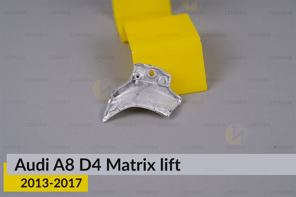 Хромована маска відбивача 3 Audi A8 D4 Matrix (2013-2017) рест ліва