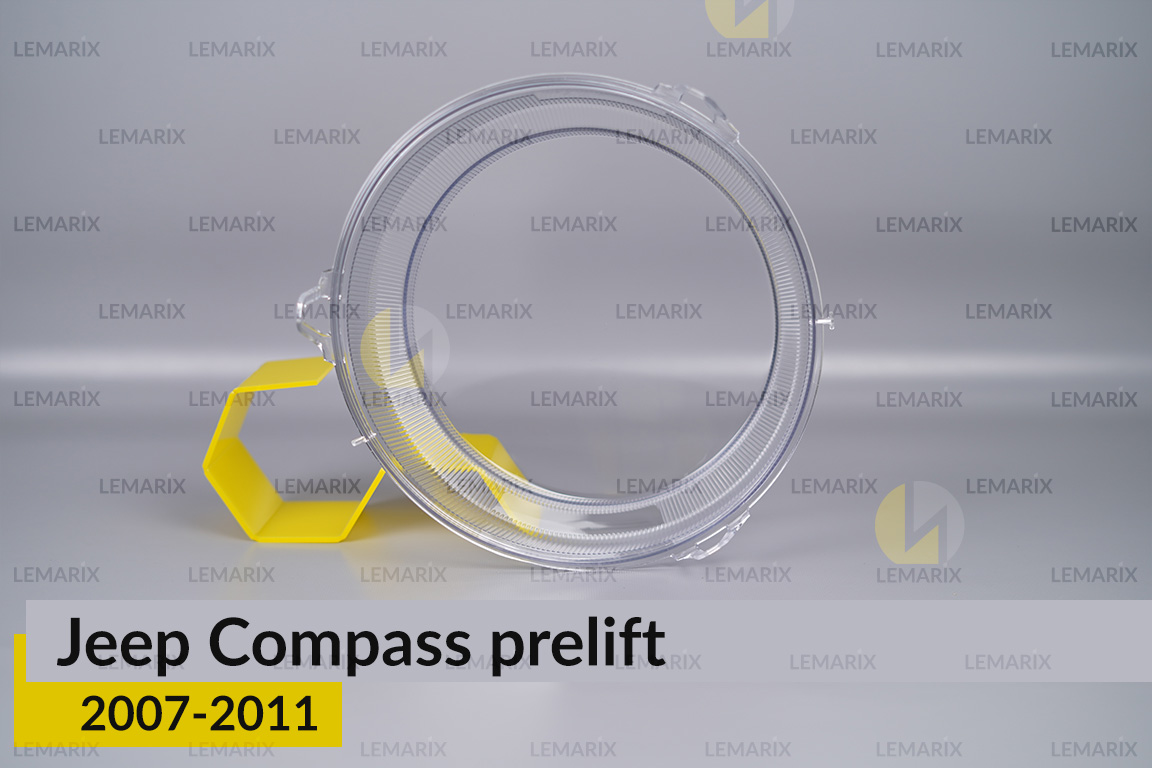 Скло фари Jeep Compass (2007-2011) дорест ліве