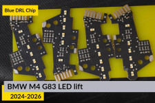 Сині LED DRL чіпи дхо плата BMW M4 G83 LED (2024-2026) рест (4 шт.)