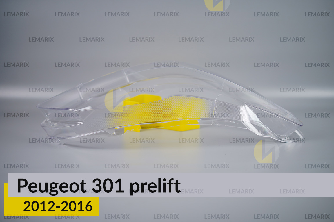 Скло фари Peugeot 301 (2012-2016) дорест праве