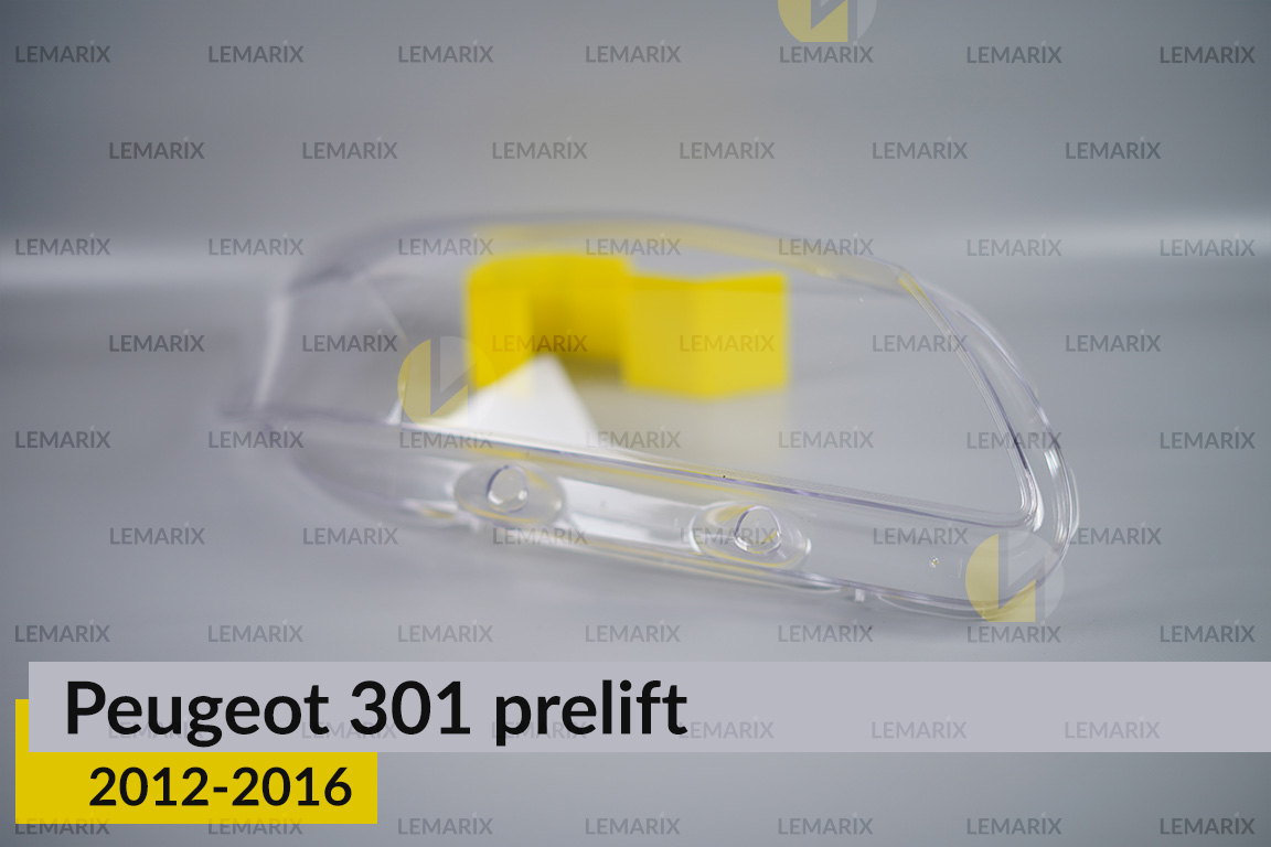 Скло фари Peugeot 301 (2012-2016) дорест праве