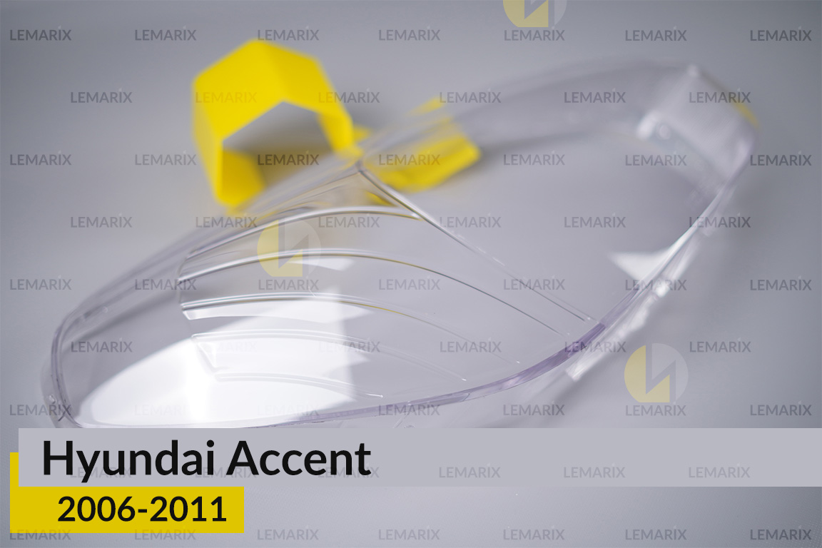 Скло фари Hyundai Accent (2006-2011) праве