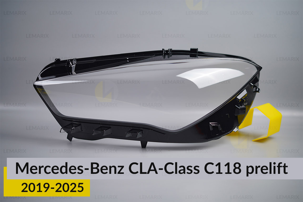 Скло фари Mercedes-Benz CLA-Class C118 (2019-2025) дорест ліве