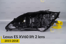 Корпус фары Lexus ES XV60 2 линзы (2015-2018) рест левый