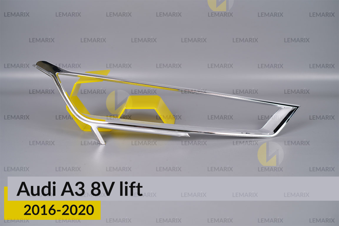 Хромована декоративна маска Audi A3 8V (2016-2020) рест права