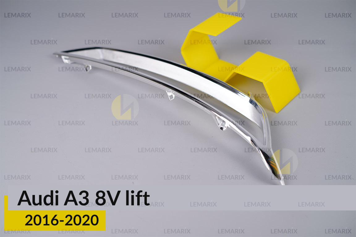 Хромована декоративна маска Audi A3 8V (2016-2020) рест права