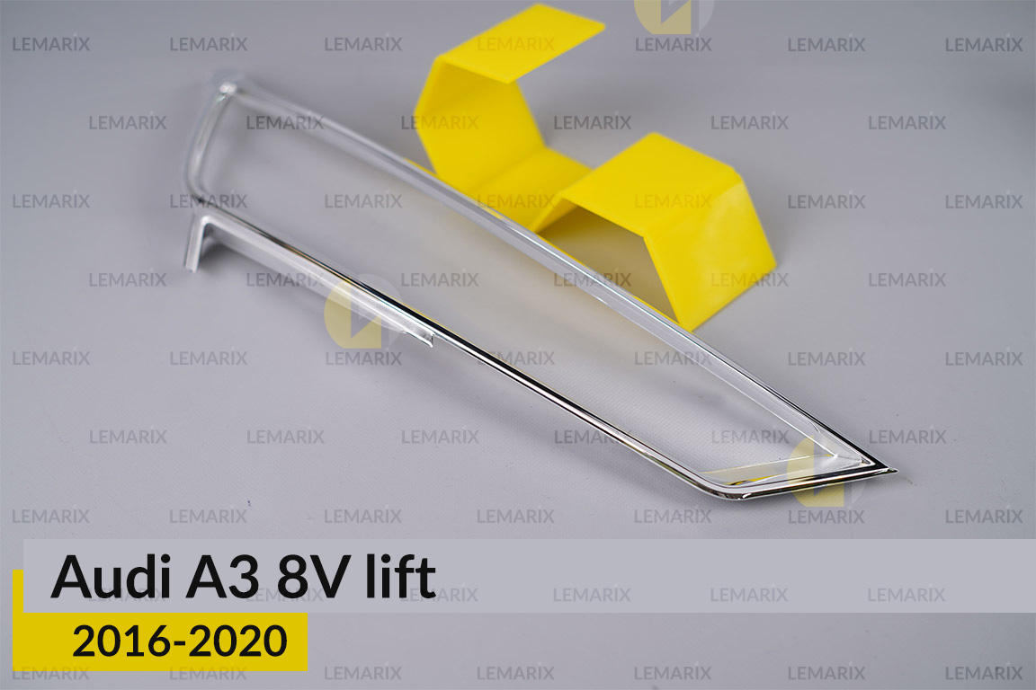 Хромована декоративна маска Audi A3 8V (2016-2020) рест права