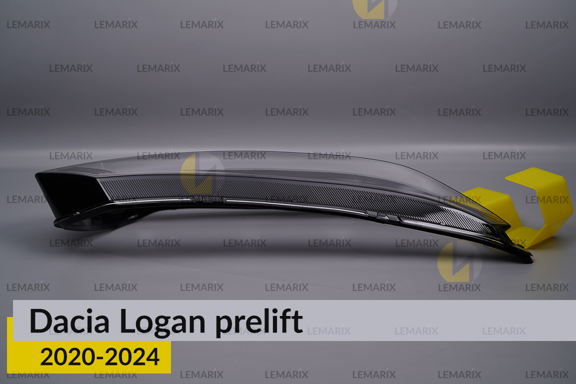 Скло фари Dacia Logan (2020-2025) дорест/1 рест праве
