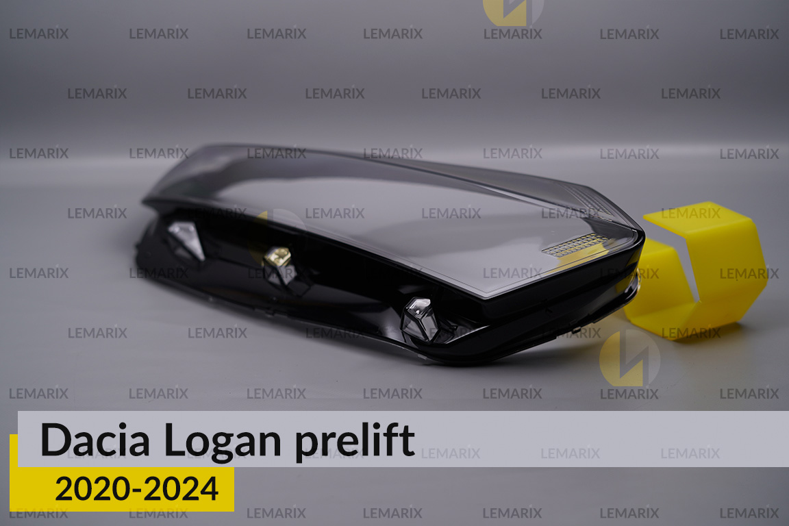 Скло фари Dacia Logan (2020-2025) дорест/1 рест праве