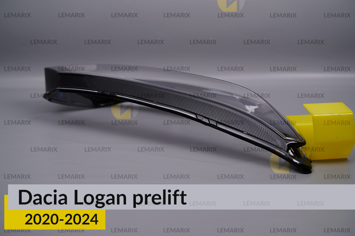 Скло фари Dacia Logan (2020-2025) дорест/1 рест праве