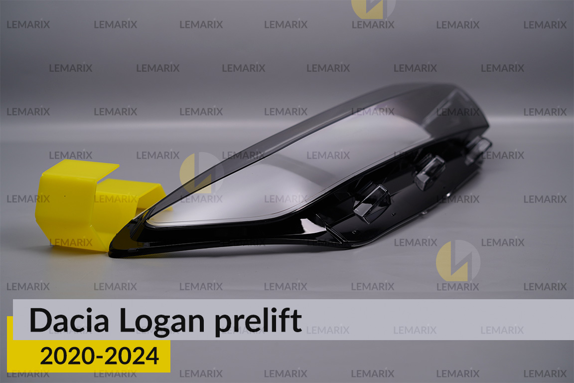 Скло фари Dacia Logan (2020-2025) дорест/1 рест праве