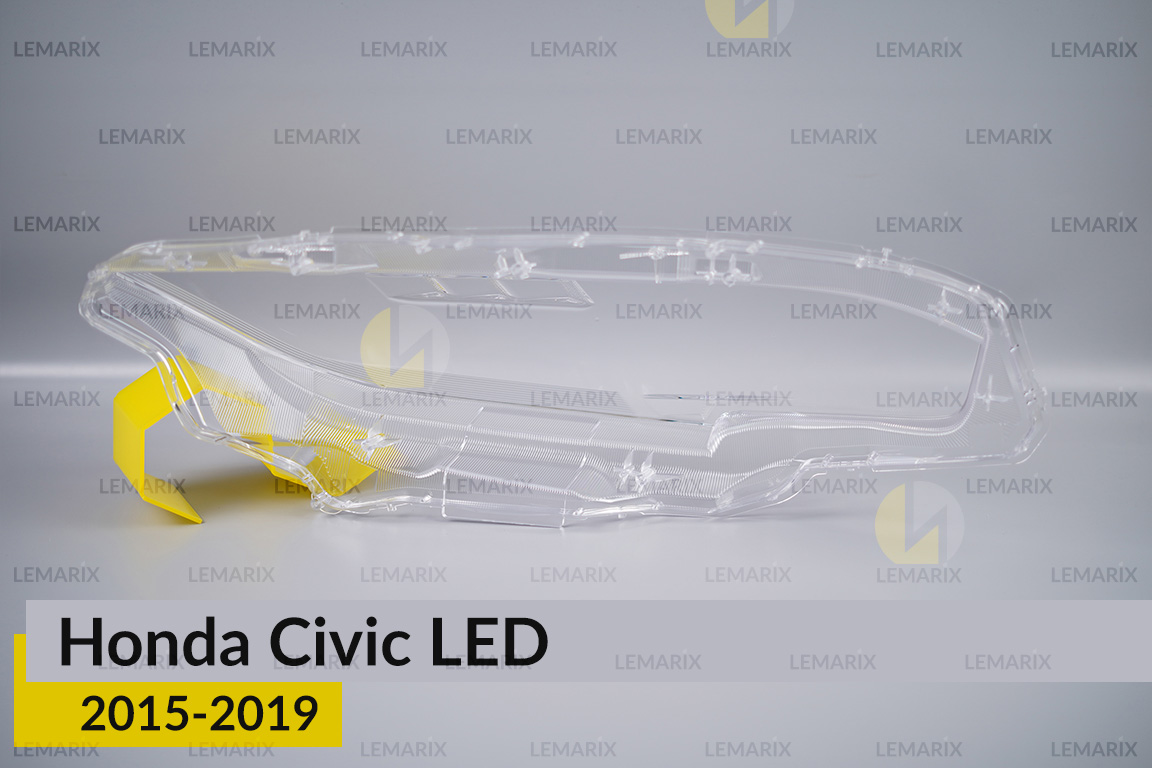 Скло фари Honda Civic LED (2015-2019) ліве