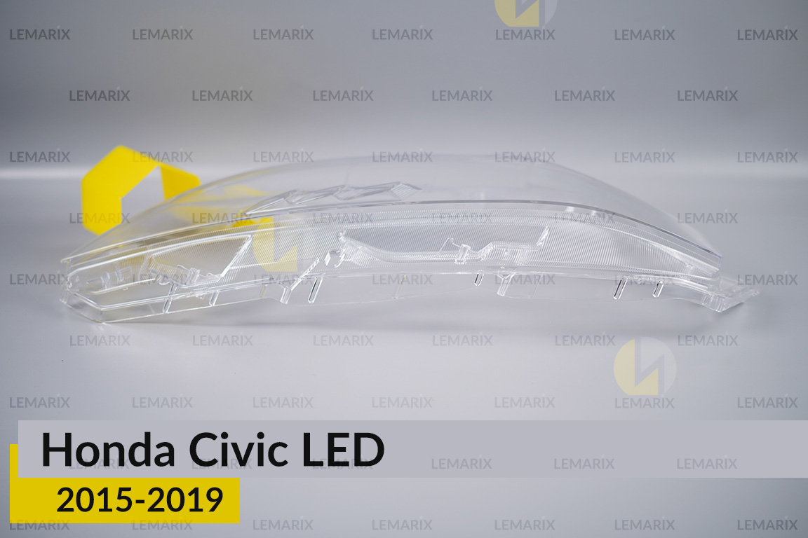 Скло фари Honda Civic LED (2015-2019) ліве