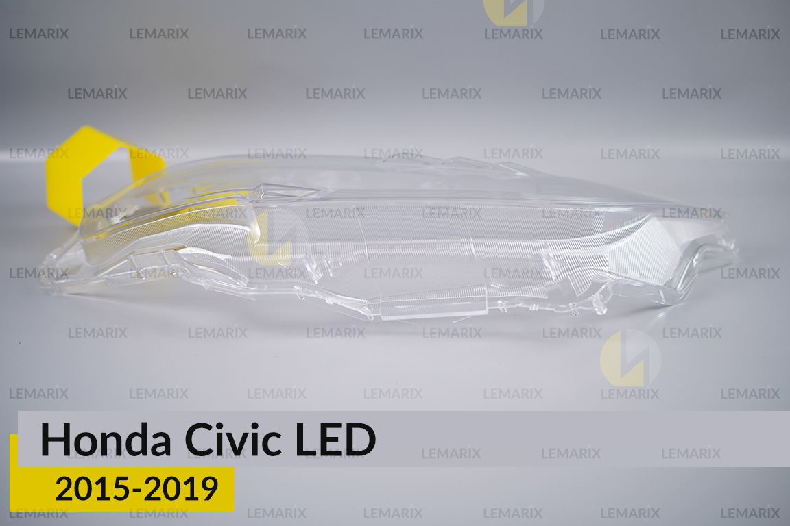 Скло фари Honda Civic LED (2015-2019) ліве