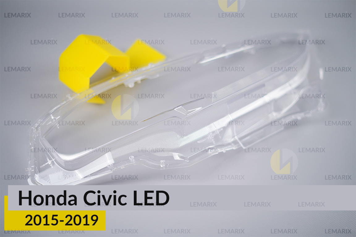 Скло фари Honda Civic LED (2015-2019) ліве