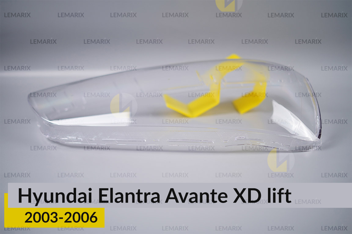 Скло фари Hyundai Elantra Avante XD (2003-2006) рест праве