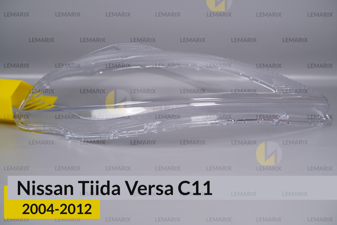 Скло фари Nissan Tiida Versa C11 (2004-2012) праве