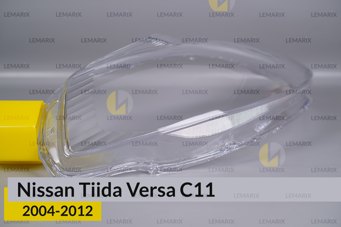 Скло фари Nissan Tiida Versa C11 (2004-2012) праве