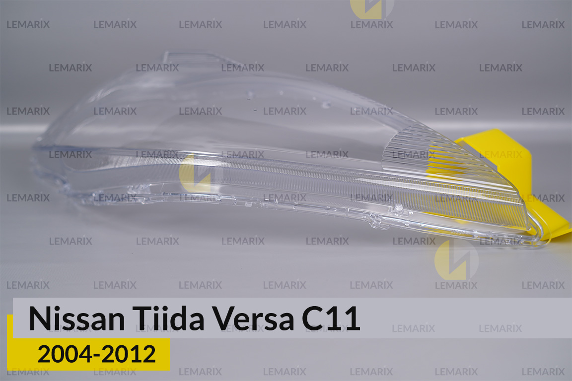 Скло фари Nissan Tiida Versa C11 (2004-2012) праве