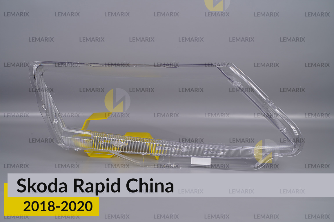 Скло фари Skoda Rapid China (2018-2020) ліве