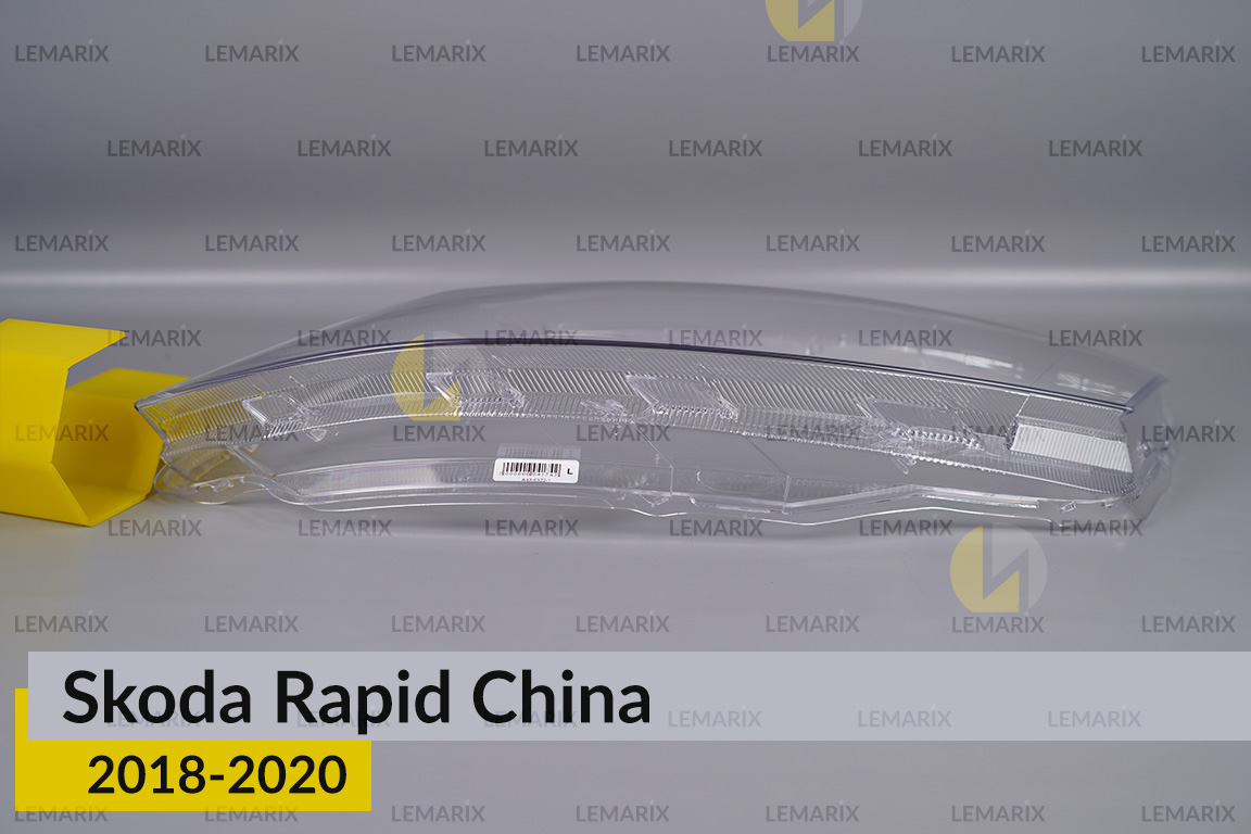 Скло фари Skoda Rapid China (2018-2020) ліве