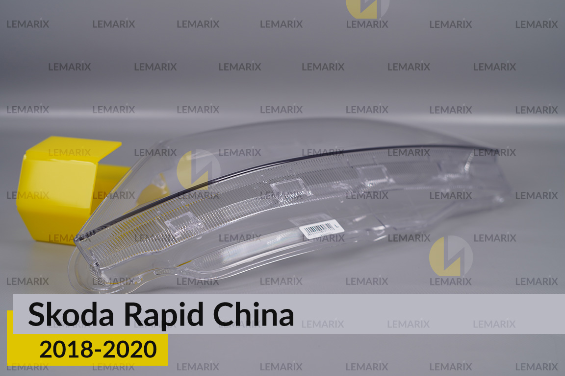Скло фари Skoda Rapid China (2018-2020) ліве