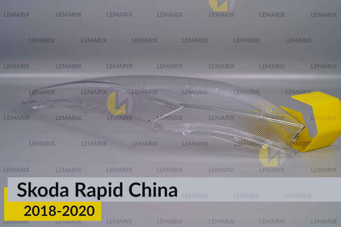 Скло фари Skoda Rapid China (2018-2020) ліве