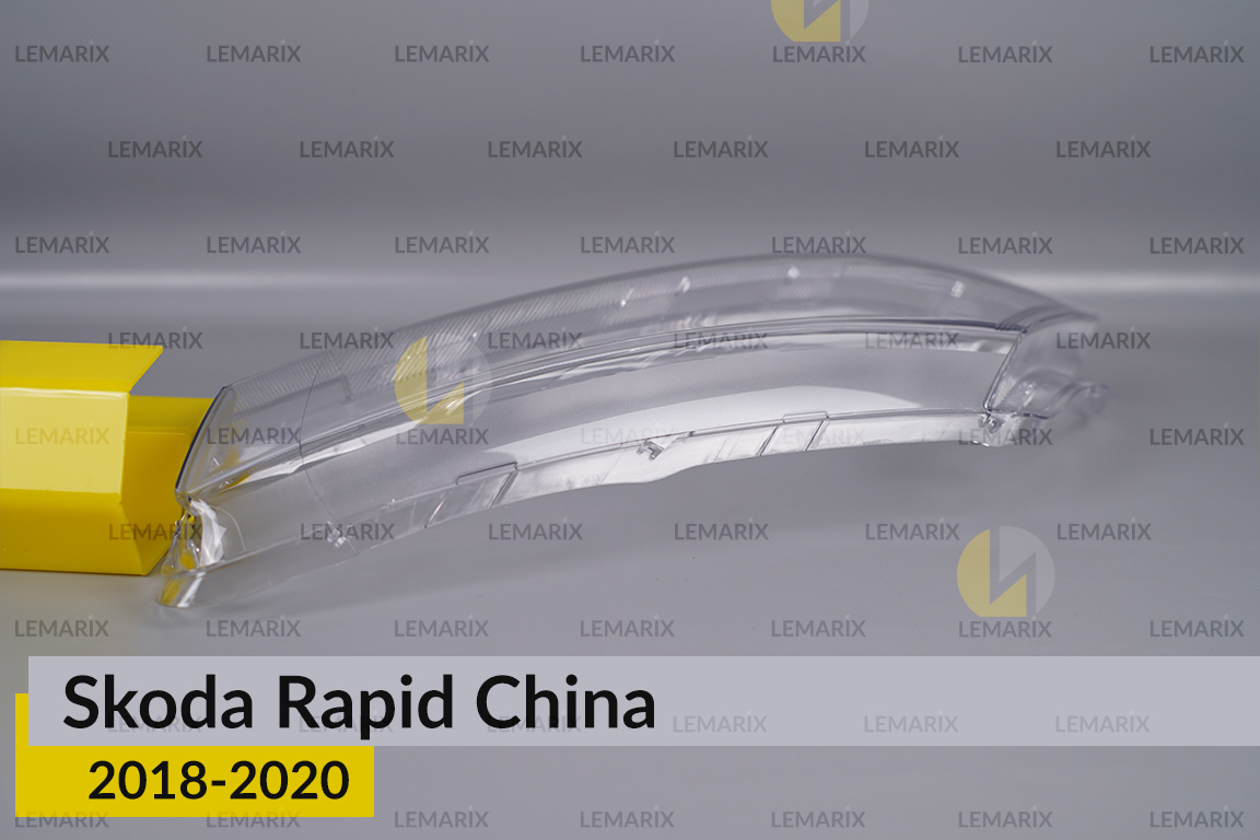 Скло фари Skoda Rapid China (2018-2020) ліве