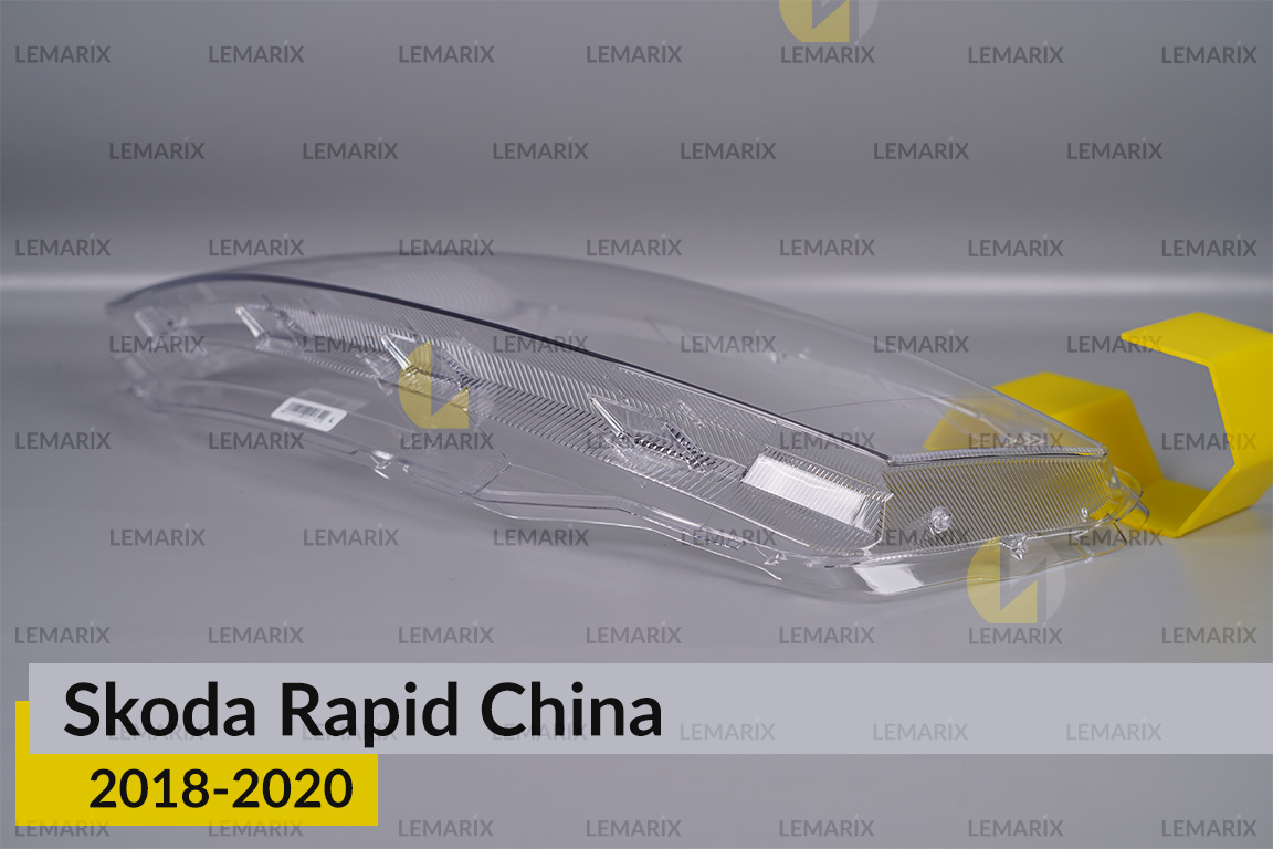 Скло фари Skoda Rapid China (2018-2020) ліве