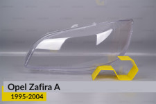 Скло фари Opel Zafira A (1995-2004) ліве