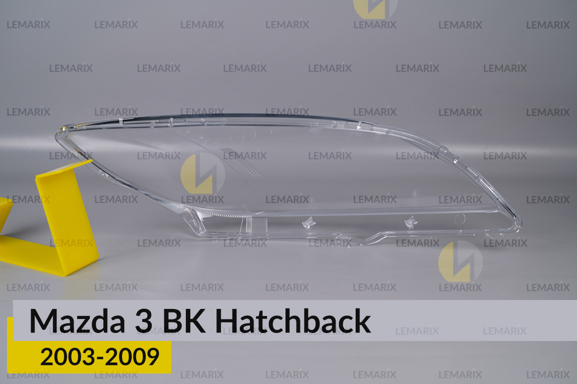 Скло фари Mazda 3 BK Hatchback (2003-2009) ліве