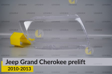 Скло фари Jeep Grand Cherokee (2010-2013) дорест праве
