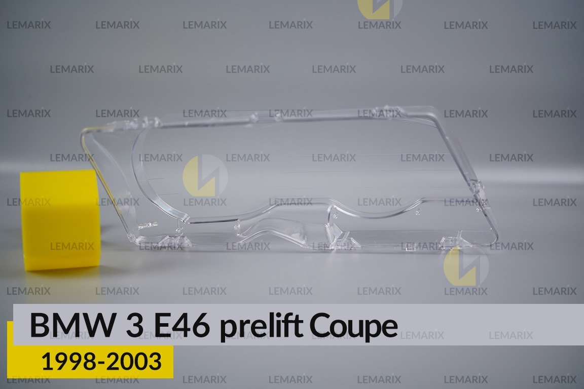 Скло фари BMW 3 E46 Coupe (1998-2003) дорест ліве
