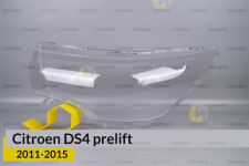 Скло фари Citroen DS4 (2011-2015) дорест ліве