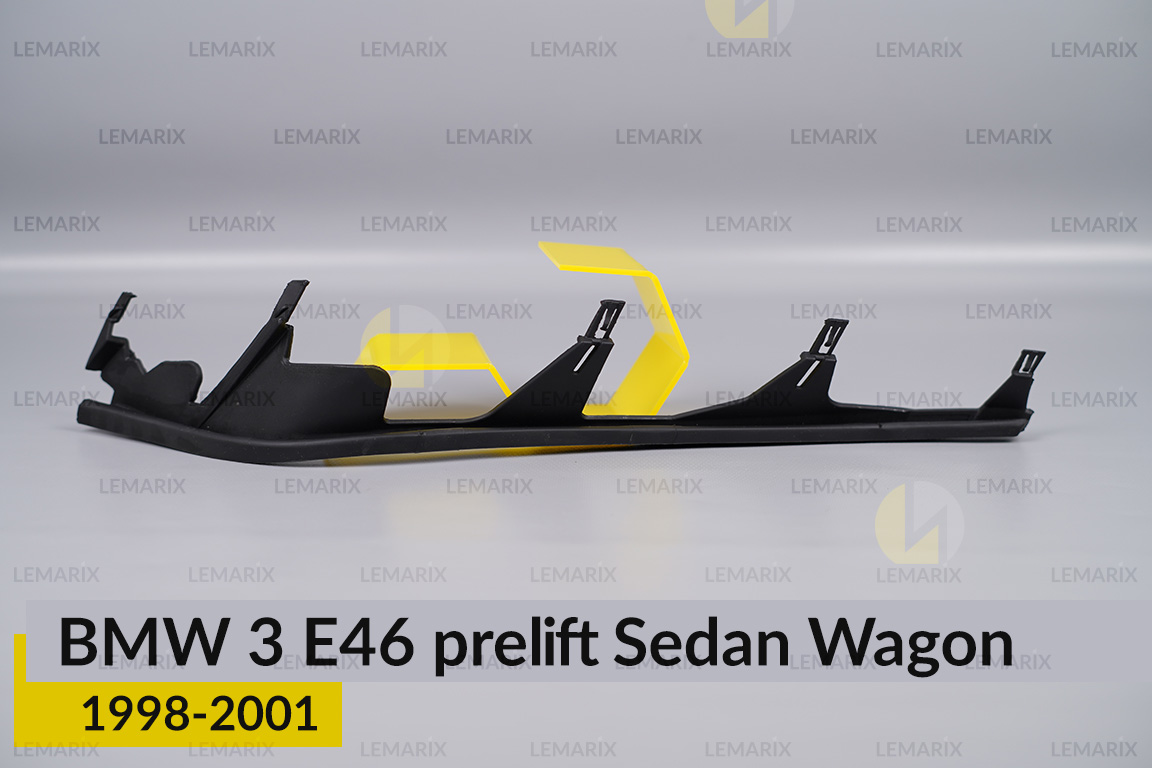 Захисна планка резинова на фару BMW 3 E46 Sedan Wagon (1998-2001) дорест ліва