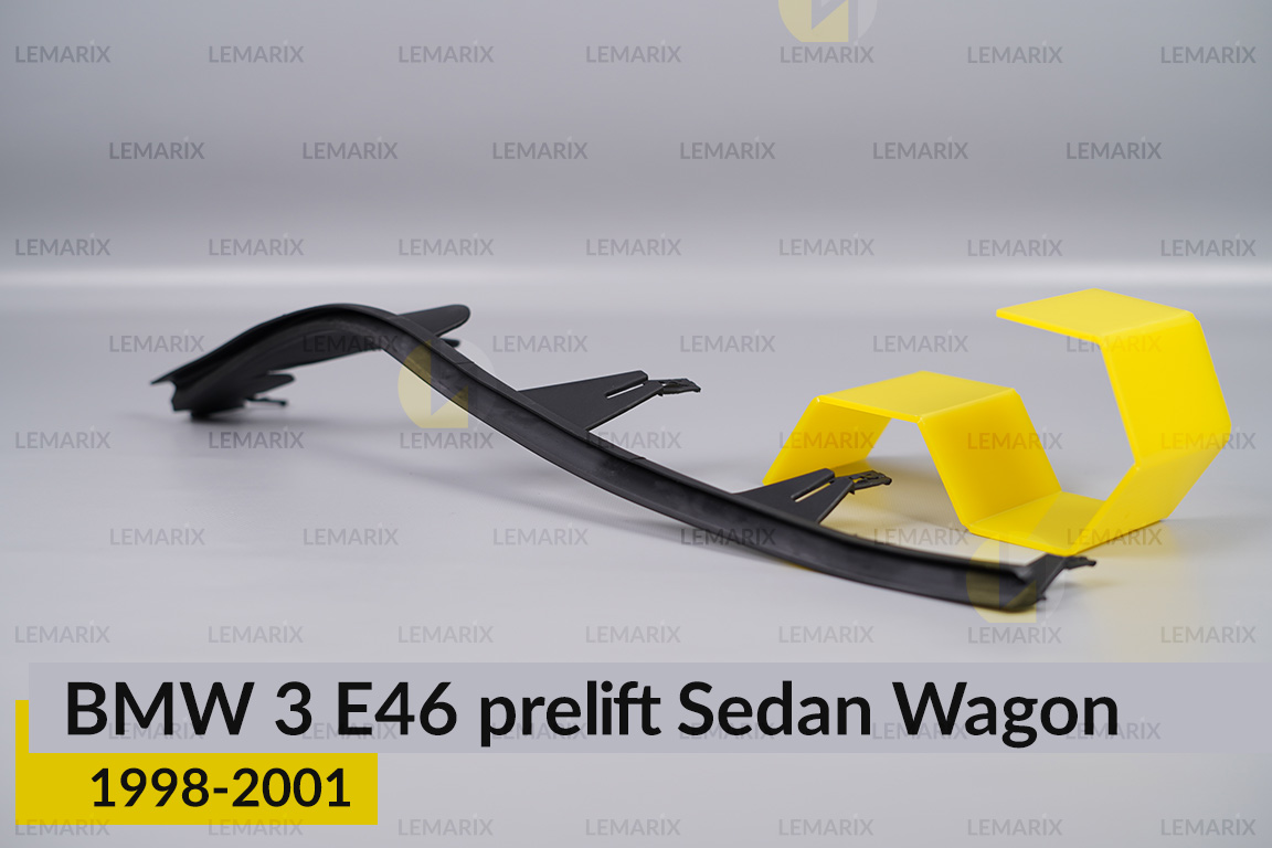 Захисна планка резинова на фару BMW 3 E46 Sedan Wagon (1998-2001) дорест ліва