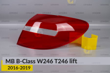 Скло заднього ліхтаря зовнішнє в крилі Mercedes-Benz B-Class W246 T246 (2016-2019) рест праве