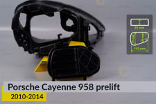 Крышка колпак заглушка фары Porsche Cayenne 958 (2010-2014) дорест средняя левая