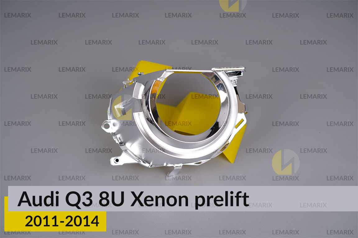 Хромована маска лінзи Audi Q3 8U Xenon (2011-2014) дорест права