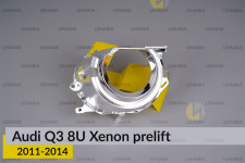 Хромована маска лінзи Audi Q3 8U Xenon (2011-2014) дорест права